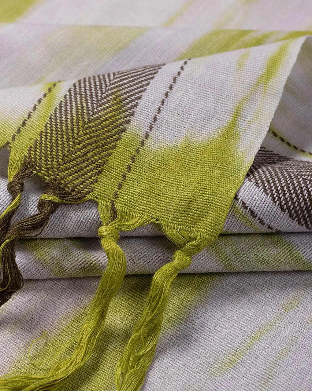 Abstract Woven Bhagalpuri Cotton Stole
