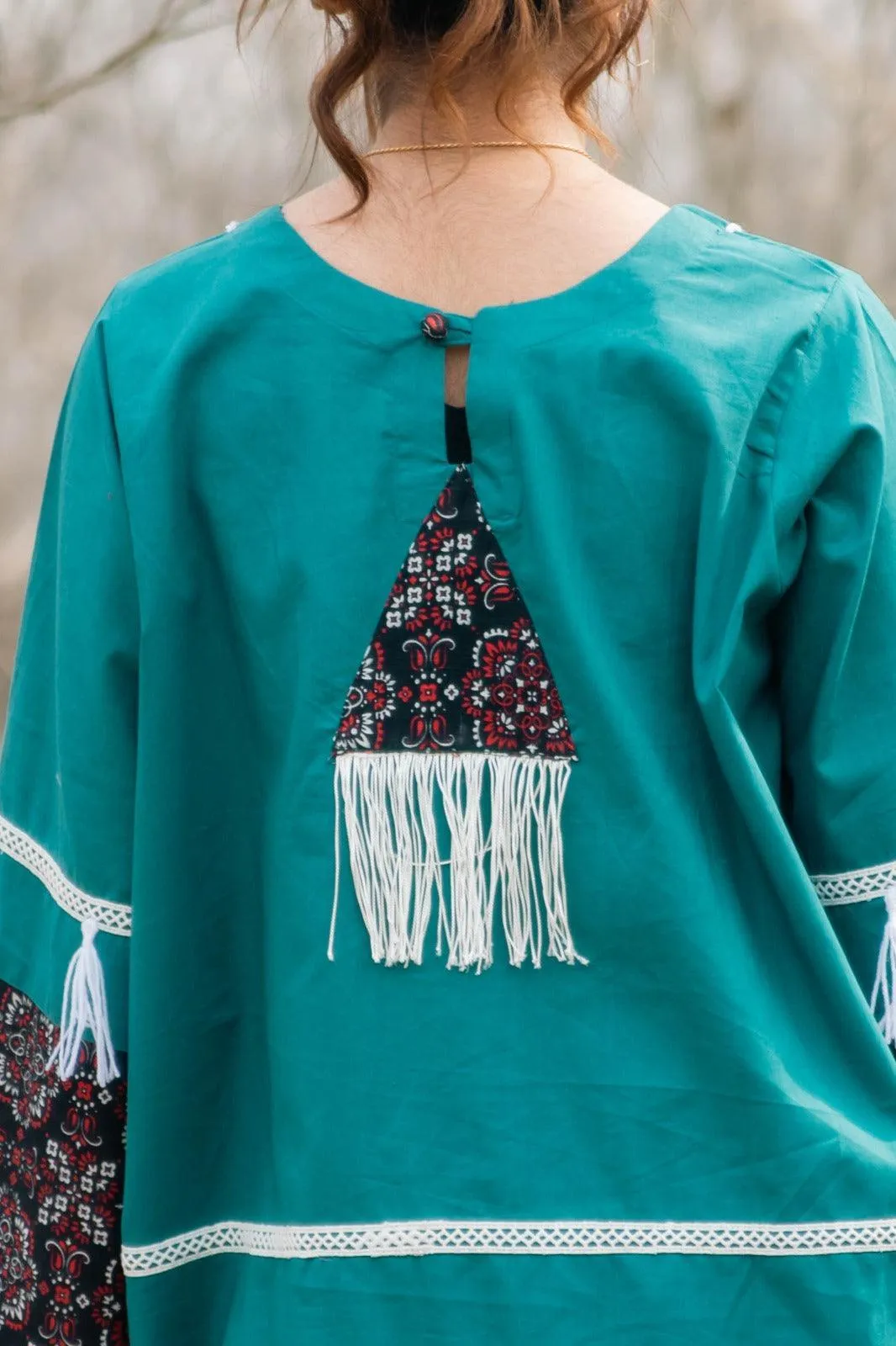 Amber - Teal Handmade Co-ord Set