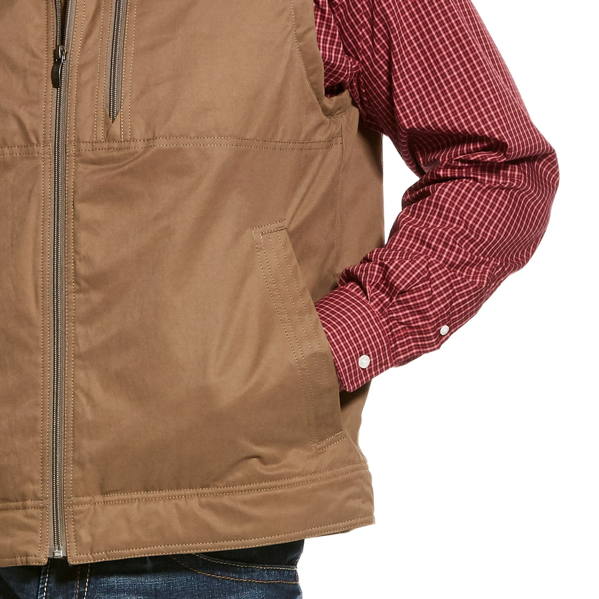 Ariat Men's Vest Grizzly Canvas