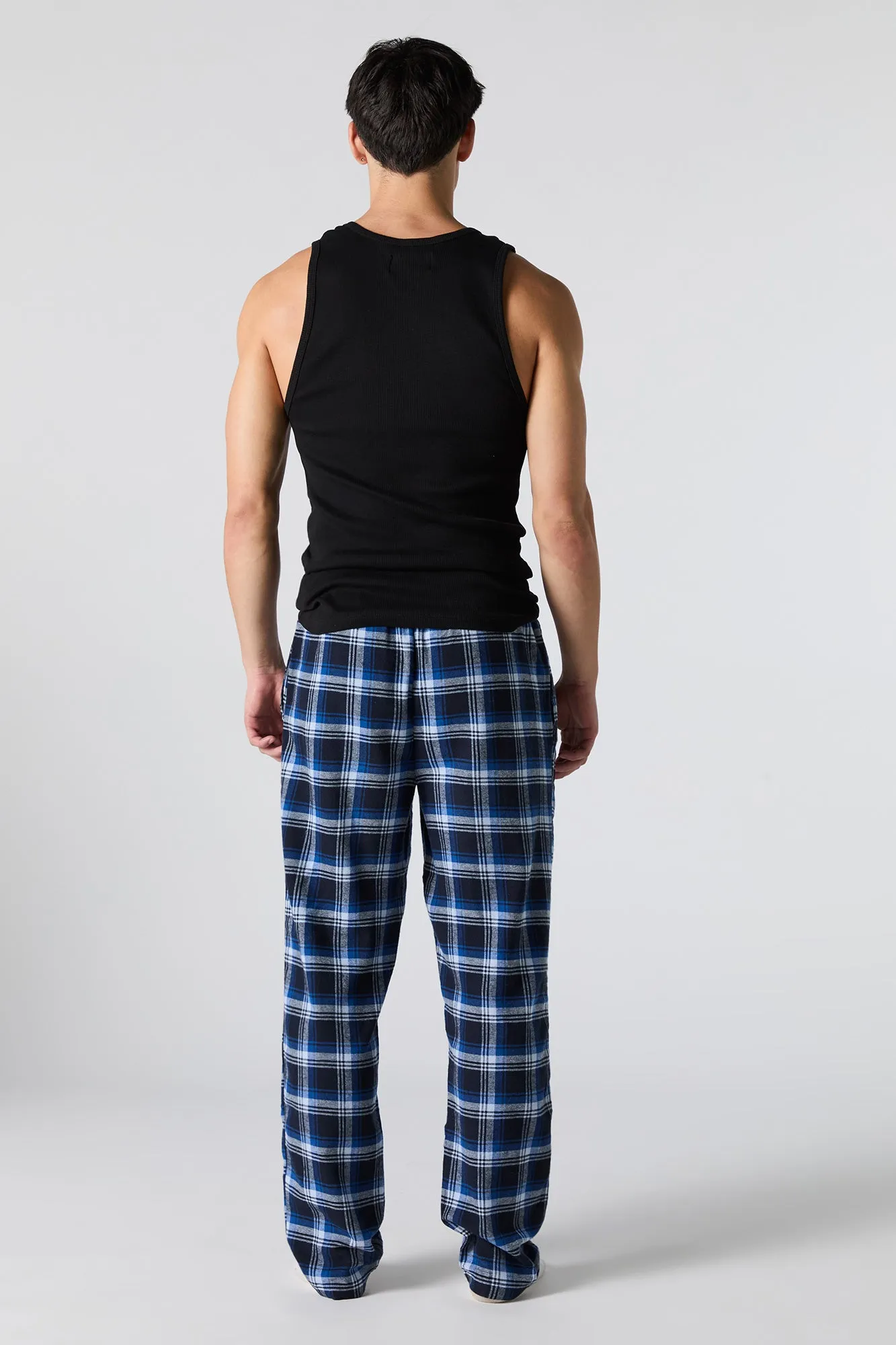 Bas de pyjama en flanelle à carreaux