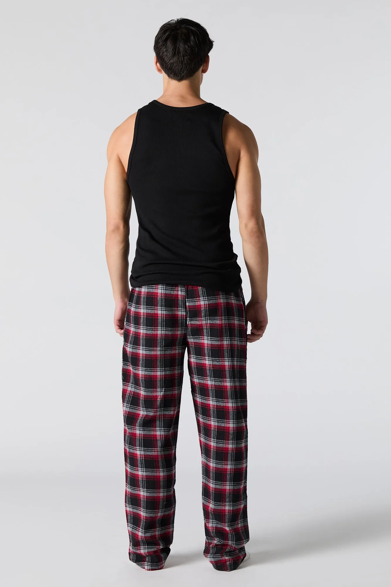 Bas de pyjama en flanelle à carreaux