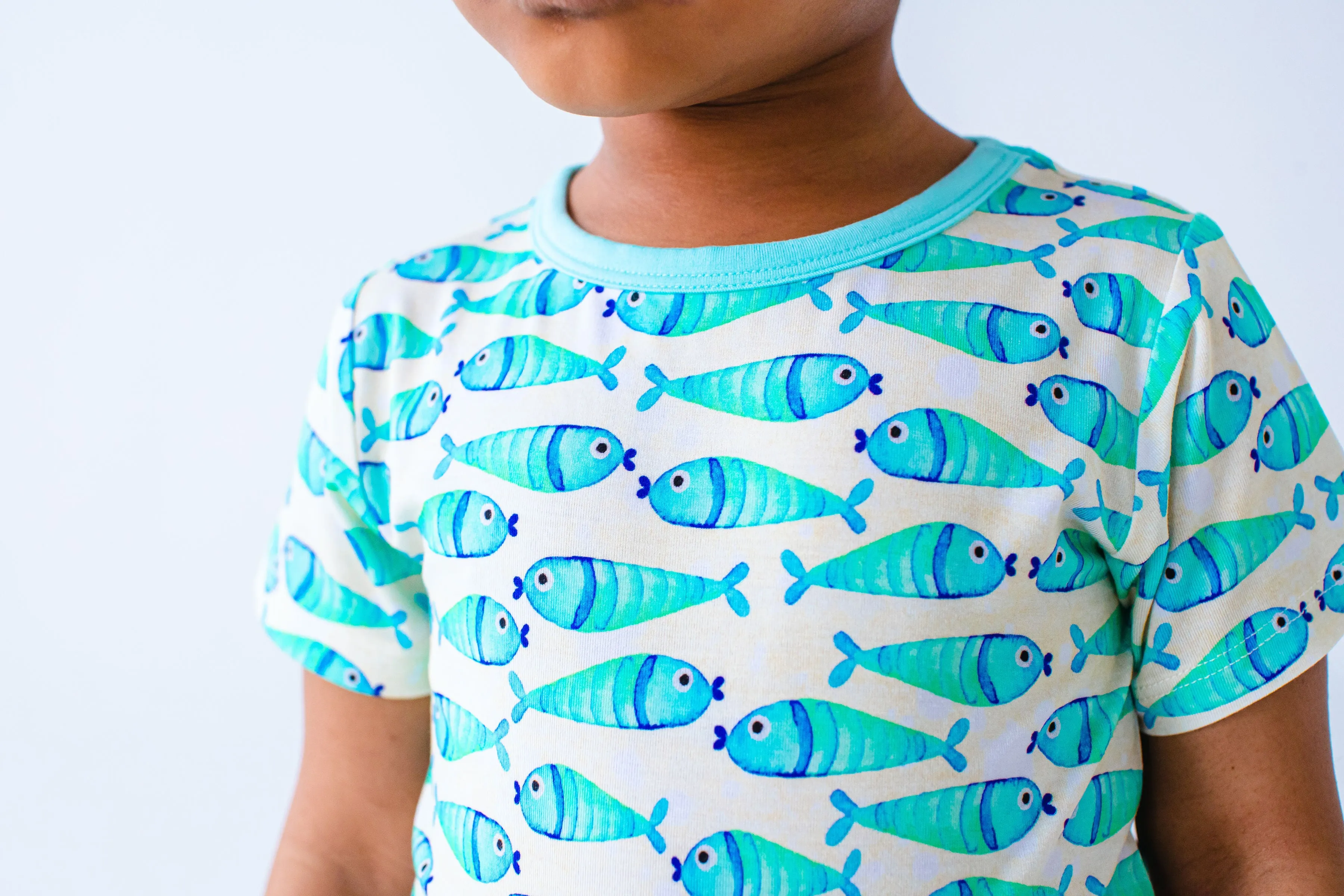 Birdie Bean Brooks Fish Fishing 2-piece Kids Pajamas