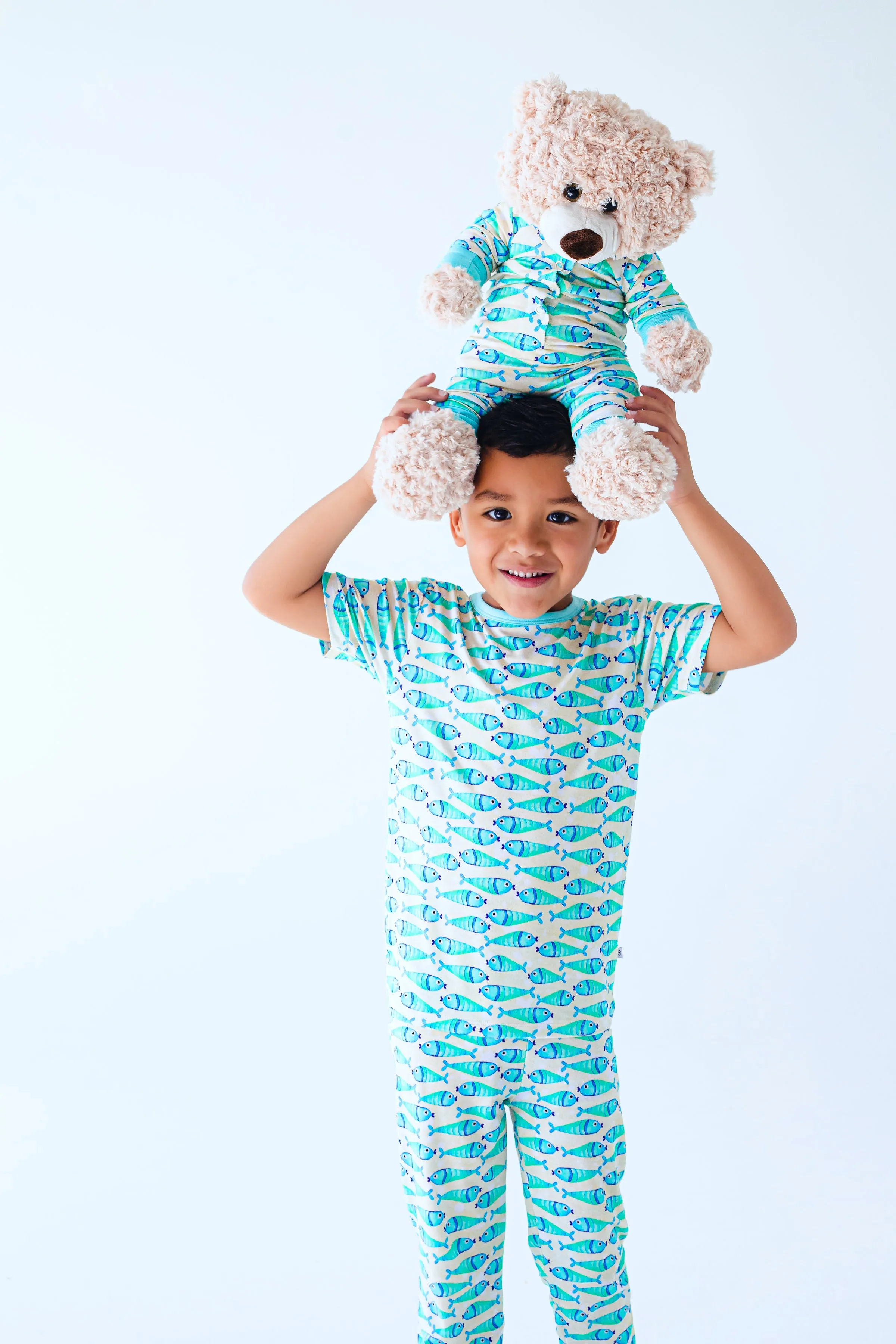 Birdie Bean Brooks Fish Fishing 2-piece Kids Pajamas