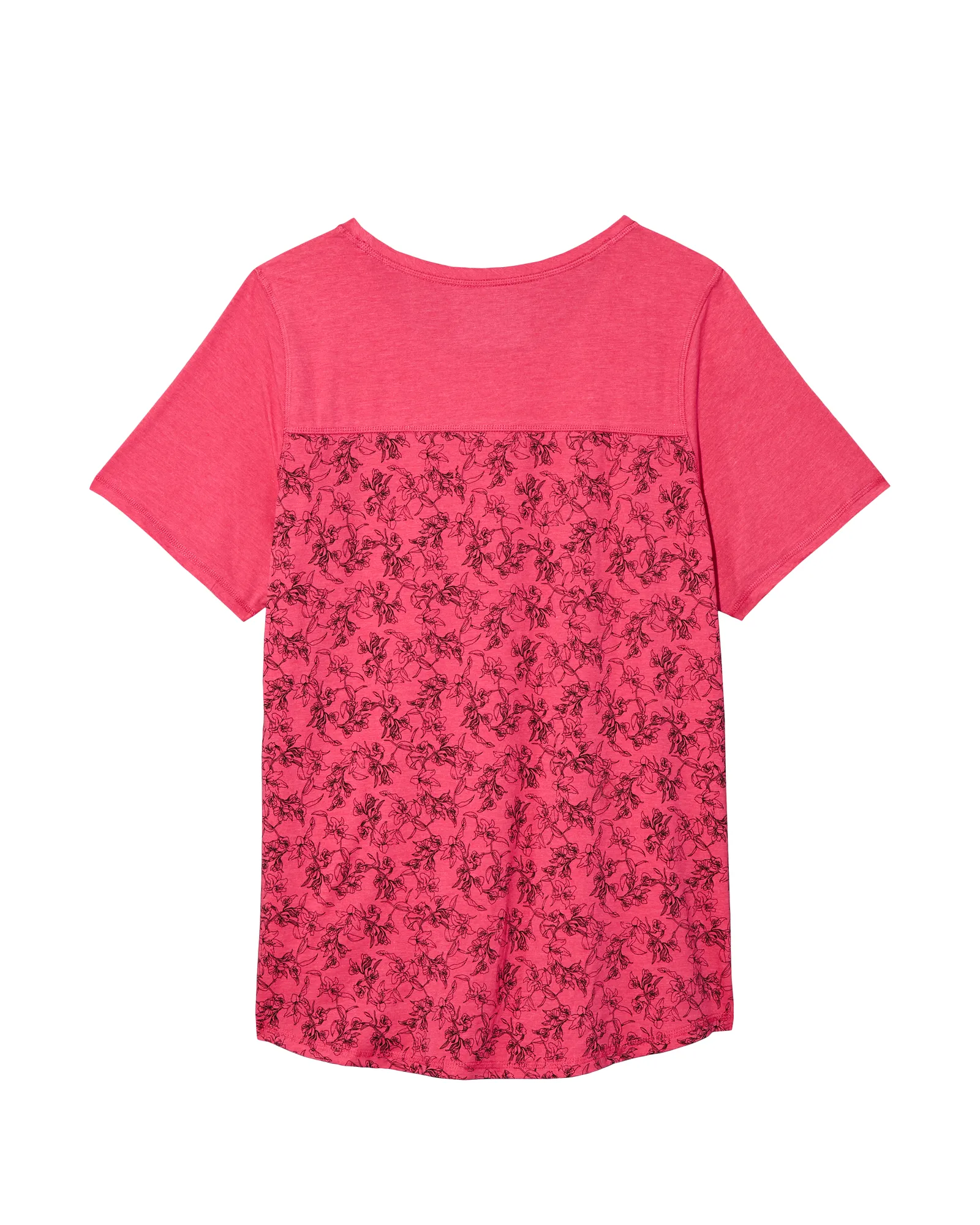 Cicely Short Sleeve Tee | Pink / Black