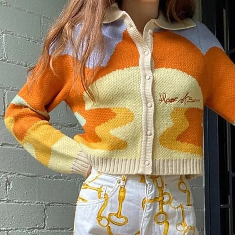 Collar Knitted Sweater