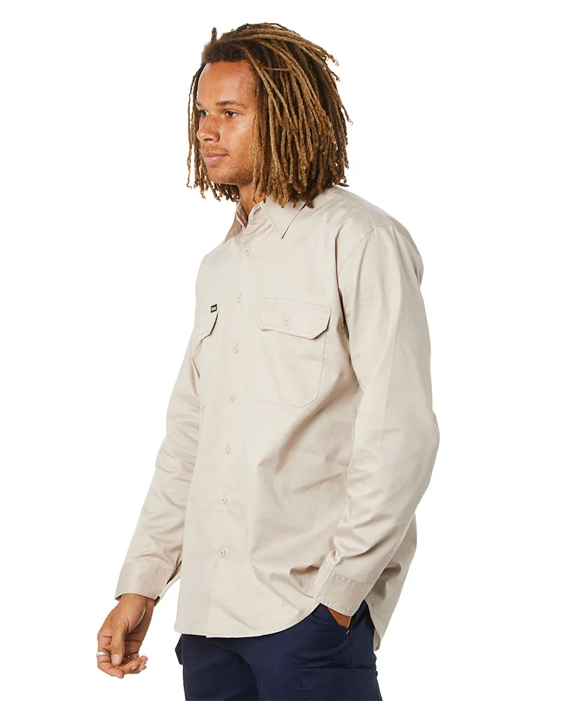 Cool Lightweight Drill Shirt LS - Sand