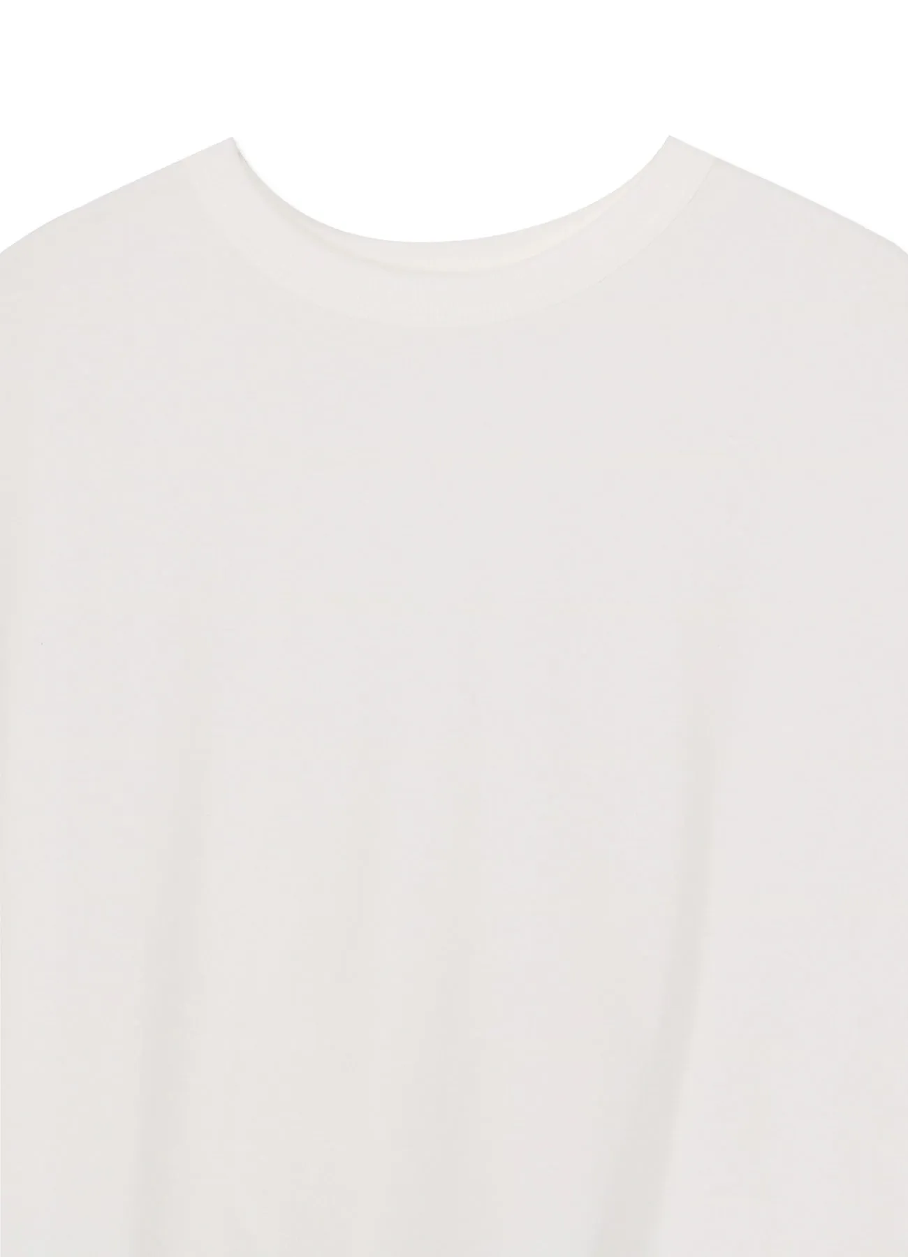 COTTON SINGLE JERSEY R-V TWISTED T-SHIRT