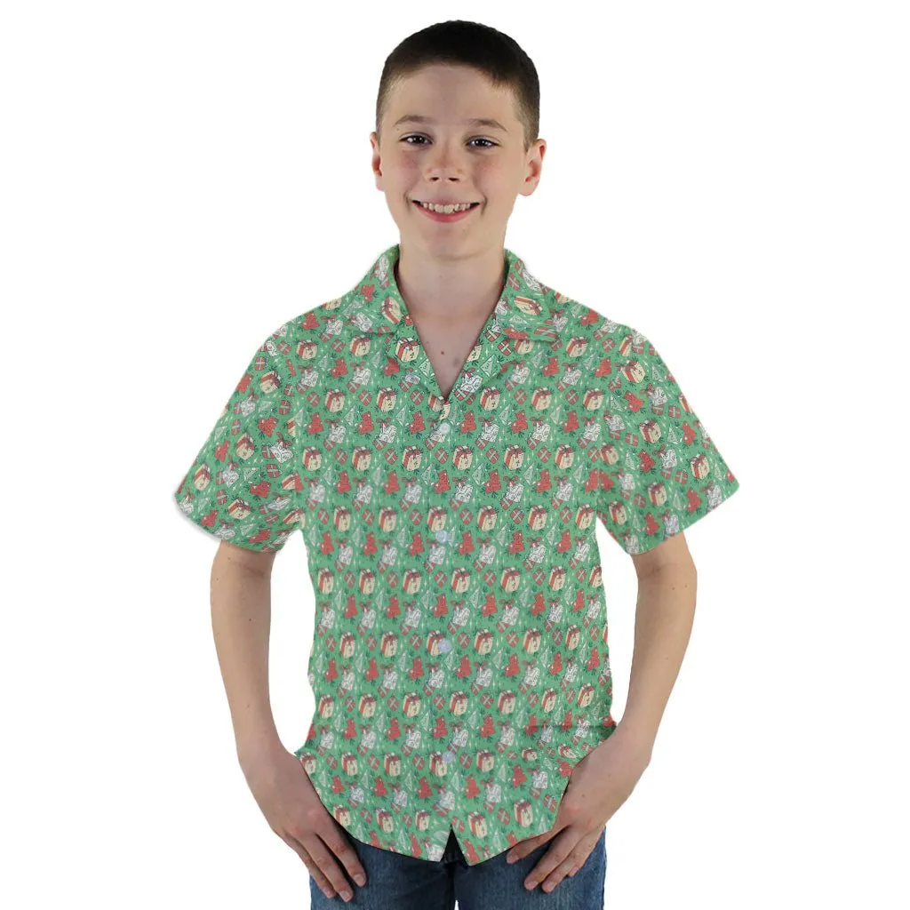 Dnd Christmas Dice Presents Youth Hawaiian Shirt
