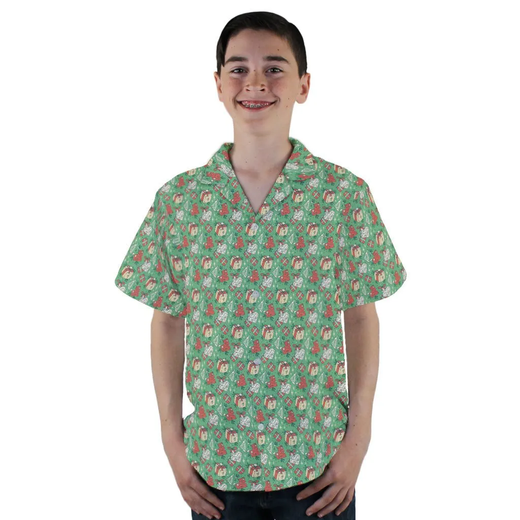 Dnd Christmas Dice Presents Youth Hawaiian Shirt