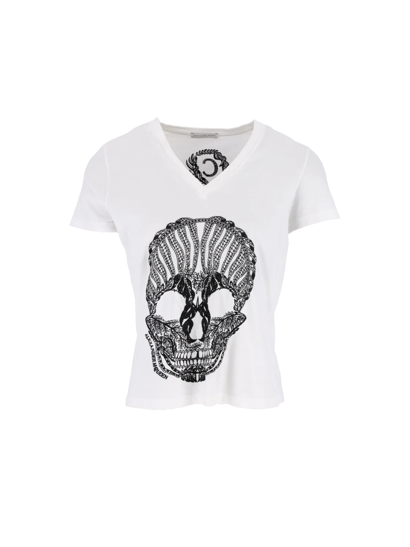embroidered skull t-shirt