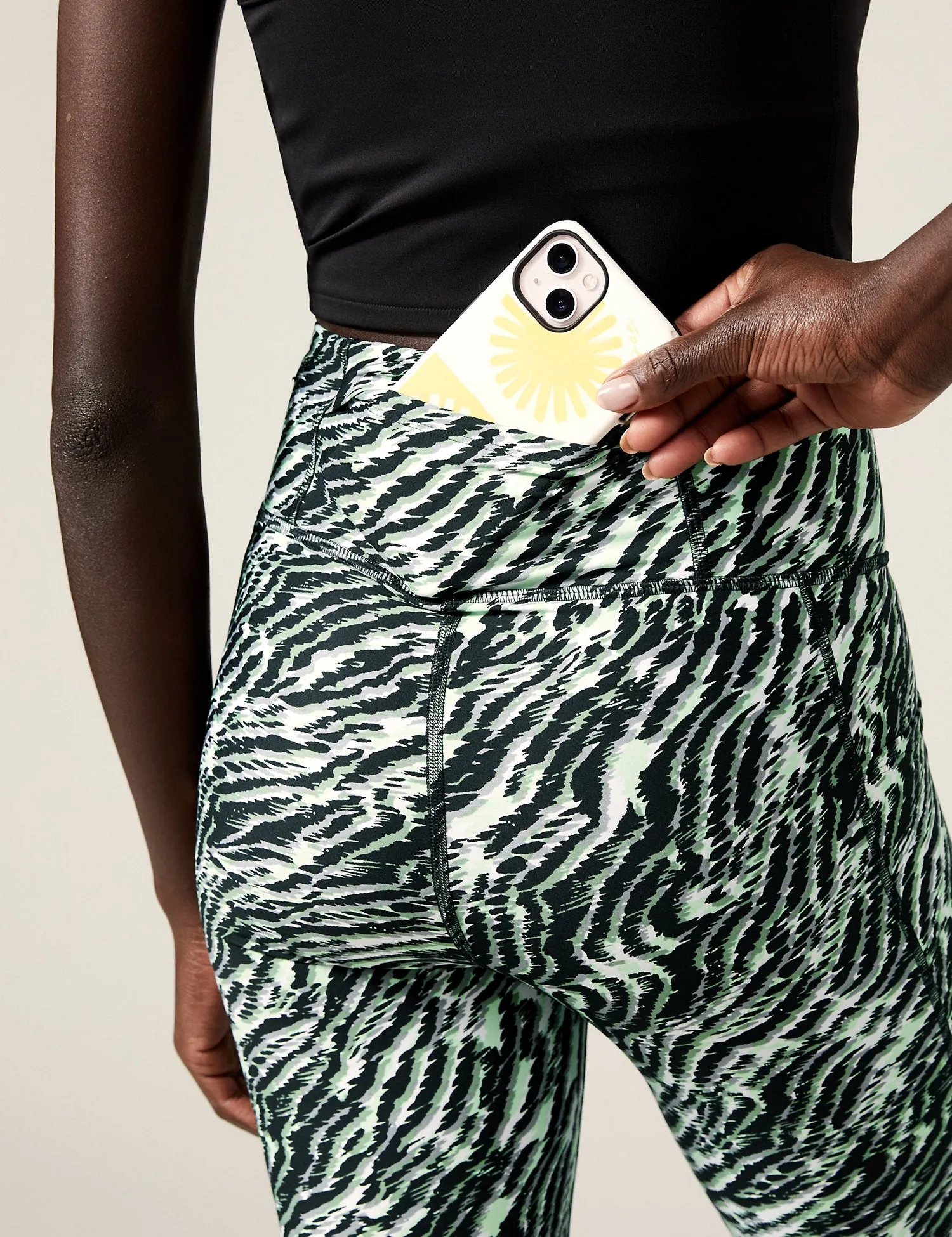 Go Train Printed 7/8 Gym Leggings