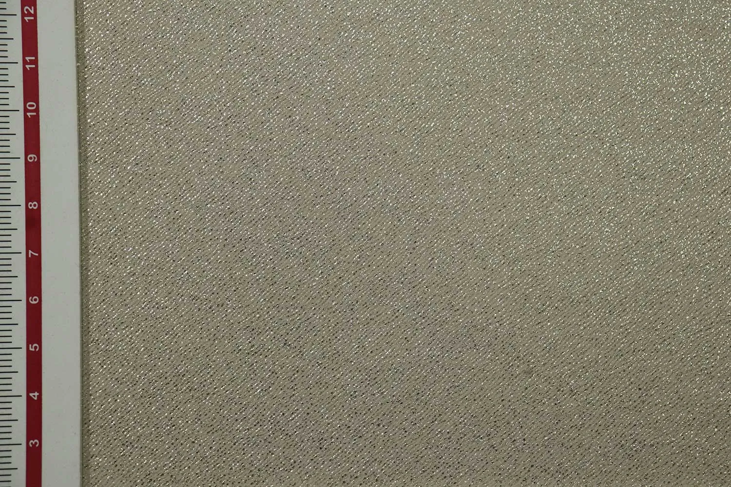 Golden Beige Foil Printed Knitted Fabric
