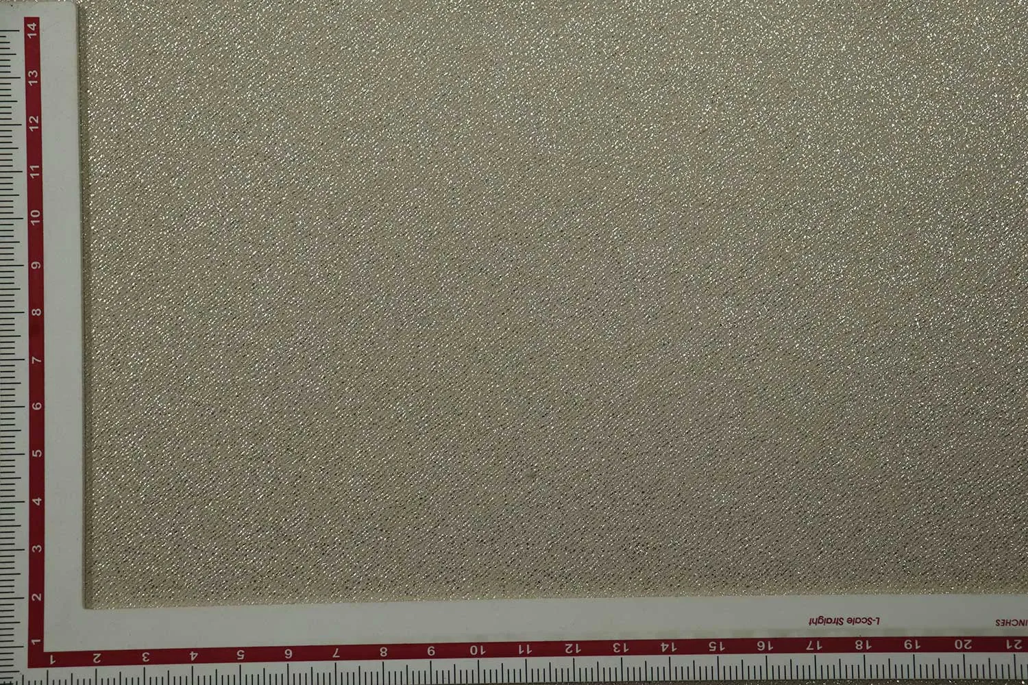 Golden Beige Foil Printed Knitted Fabric
