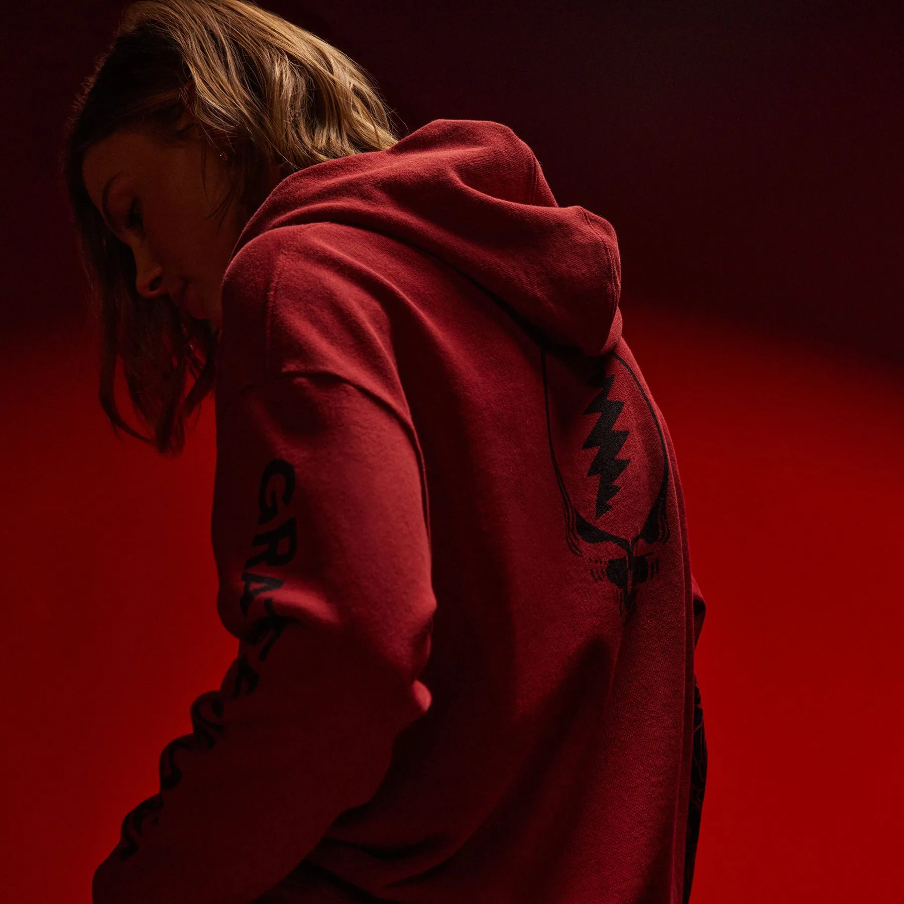 Grateful Dead Rose Hoodie - Sunstone/Deep