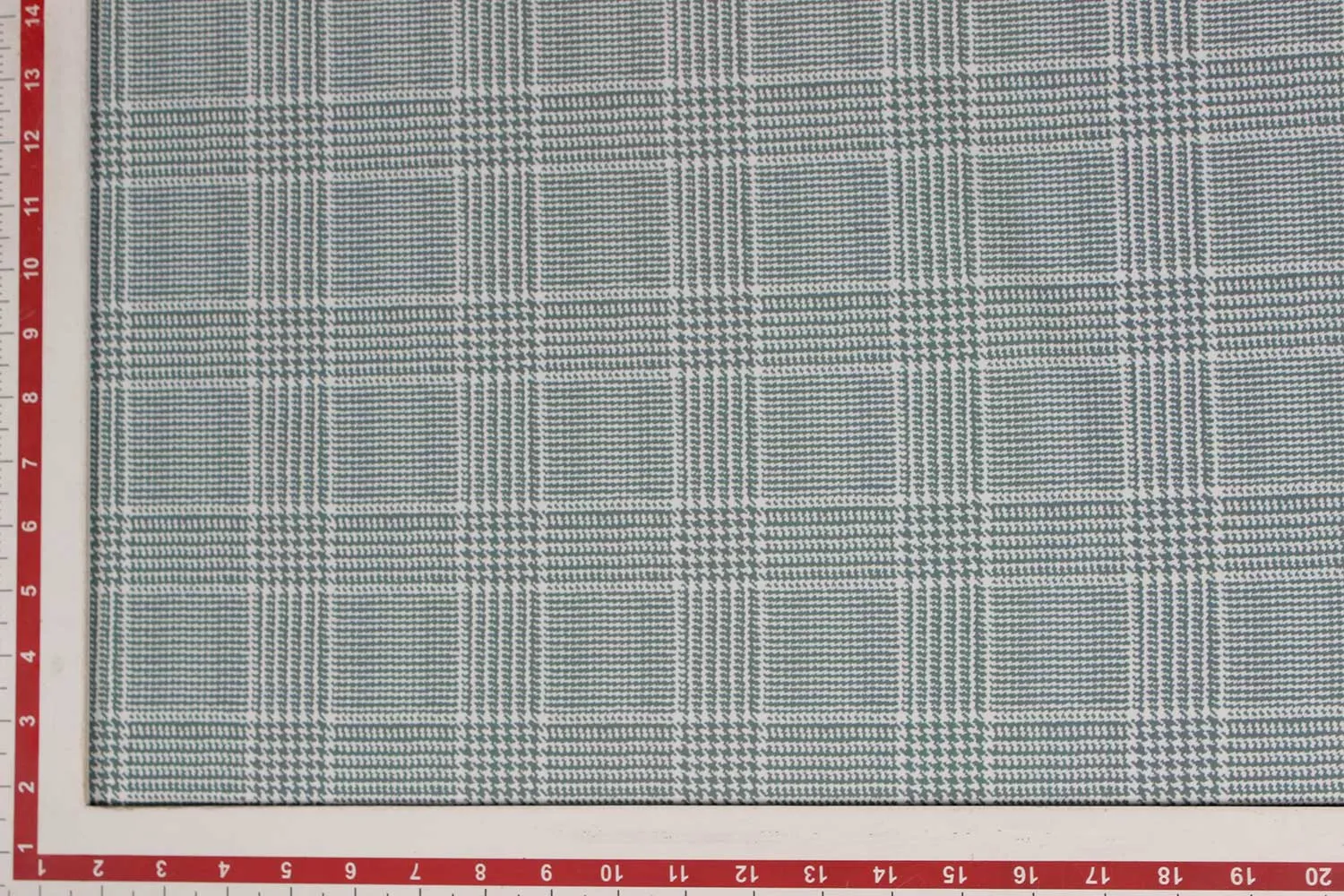 Grey, White Checks Micro Crepe Fabric