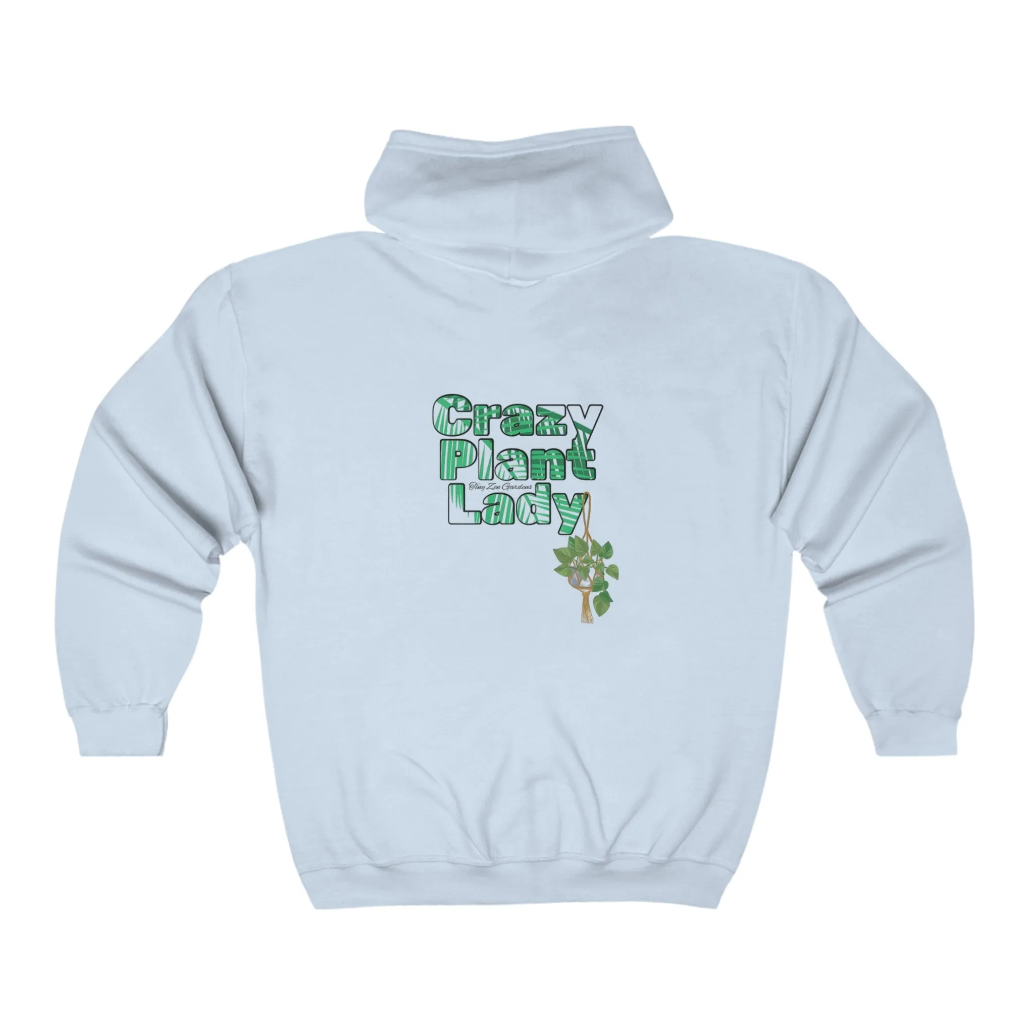 Heavy Blend™ Full Zip Hoodie | Crazy Plant Lady | Tiny Zen Gardens