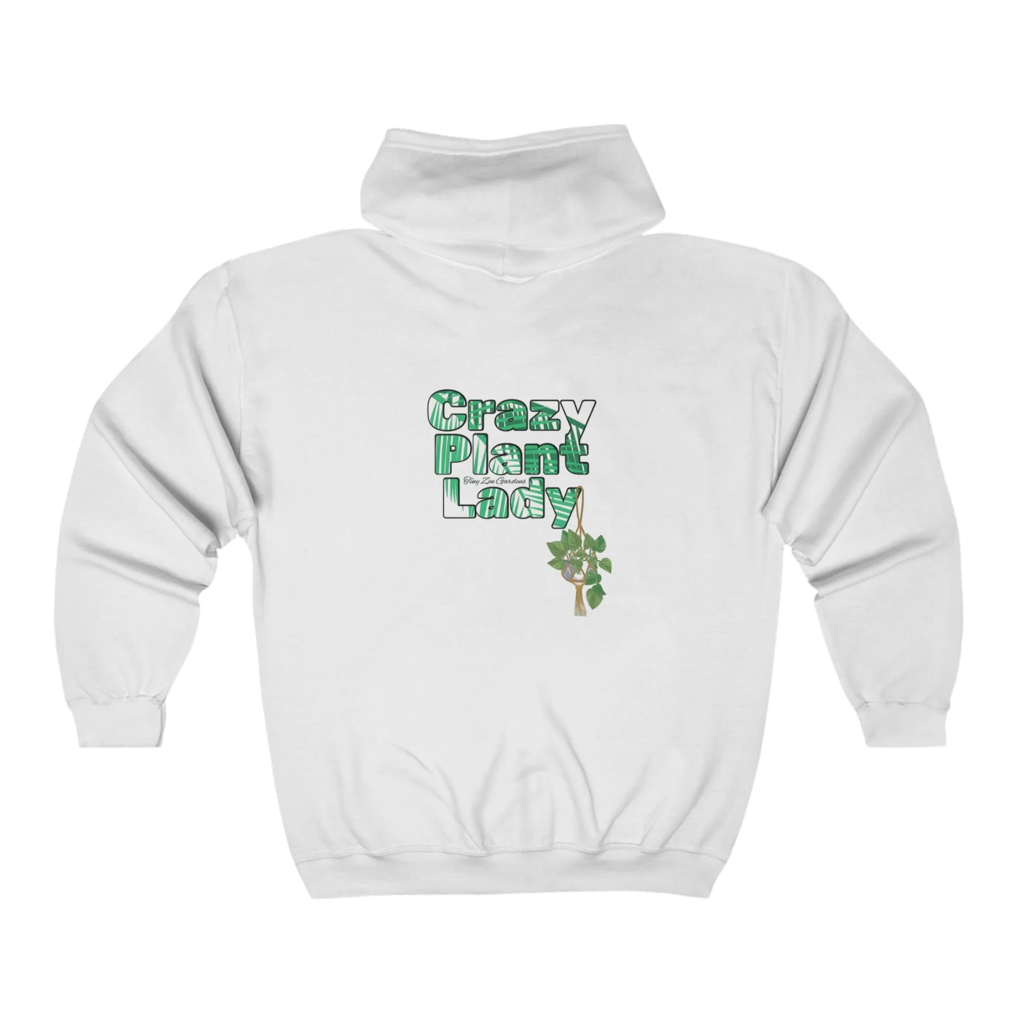 Heavy Blend™ Full Zip Hoodie | Crazy Plant Lady | Tiny Zen Gardens