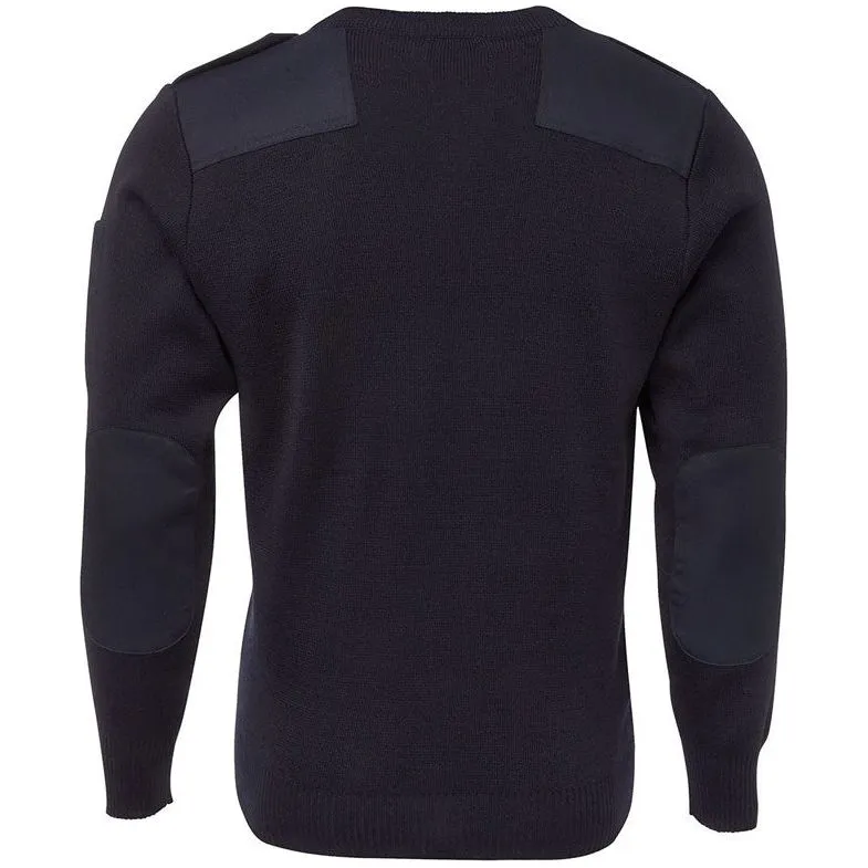 JB's Adults Knitted Epaulette Jumper (6EJ)