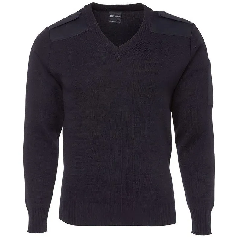 JB's Adults Knitted Epaulette Jumper (6EJ)