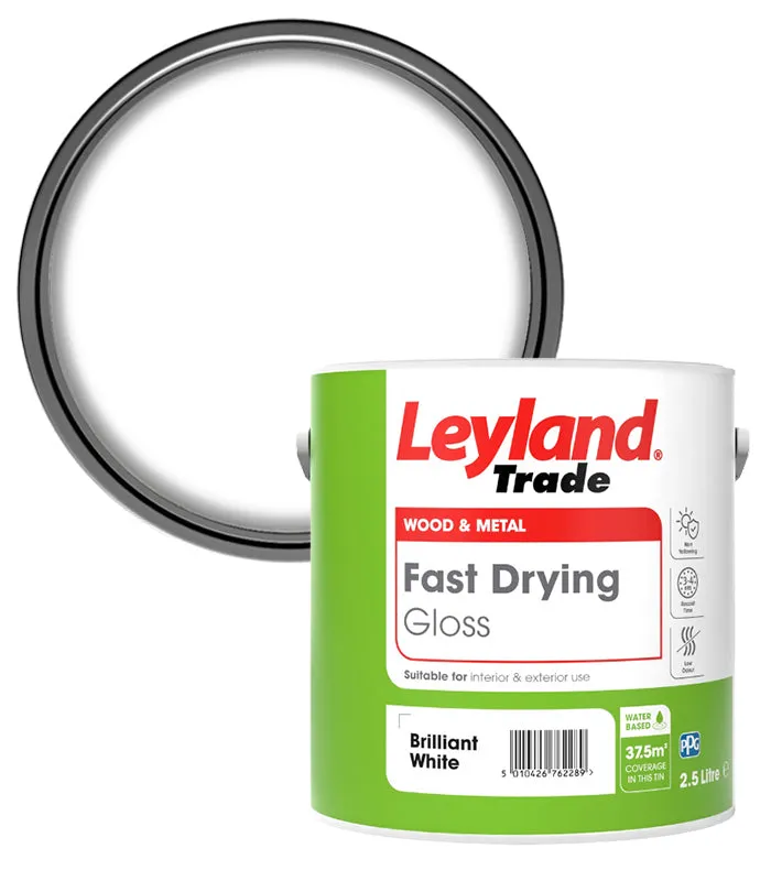 Leyland Trade Fast Drying Gloss Paint - Brilliant White