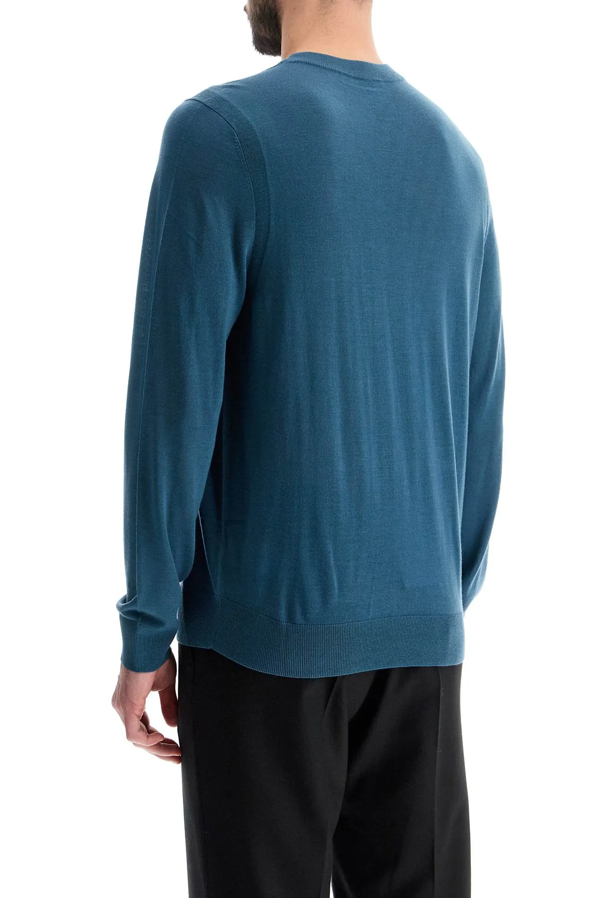 lightweight merino wool jersey shirt M1R 562X M02093 PETROL GREEN