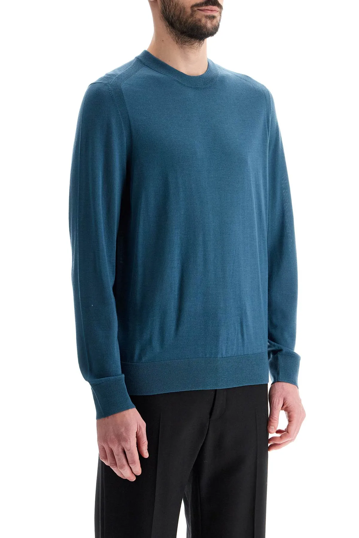 lightweight merino wool jersey shirt M1R 562X M02093 PETROL GREEN