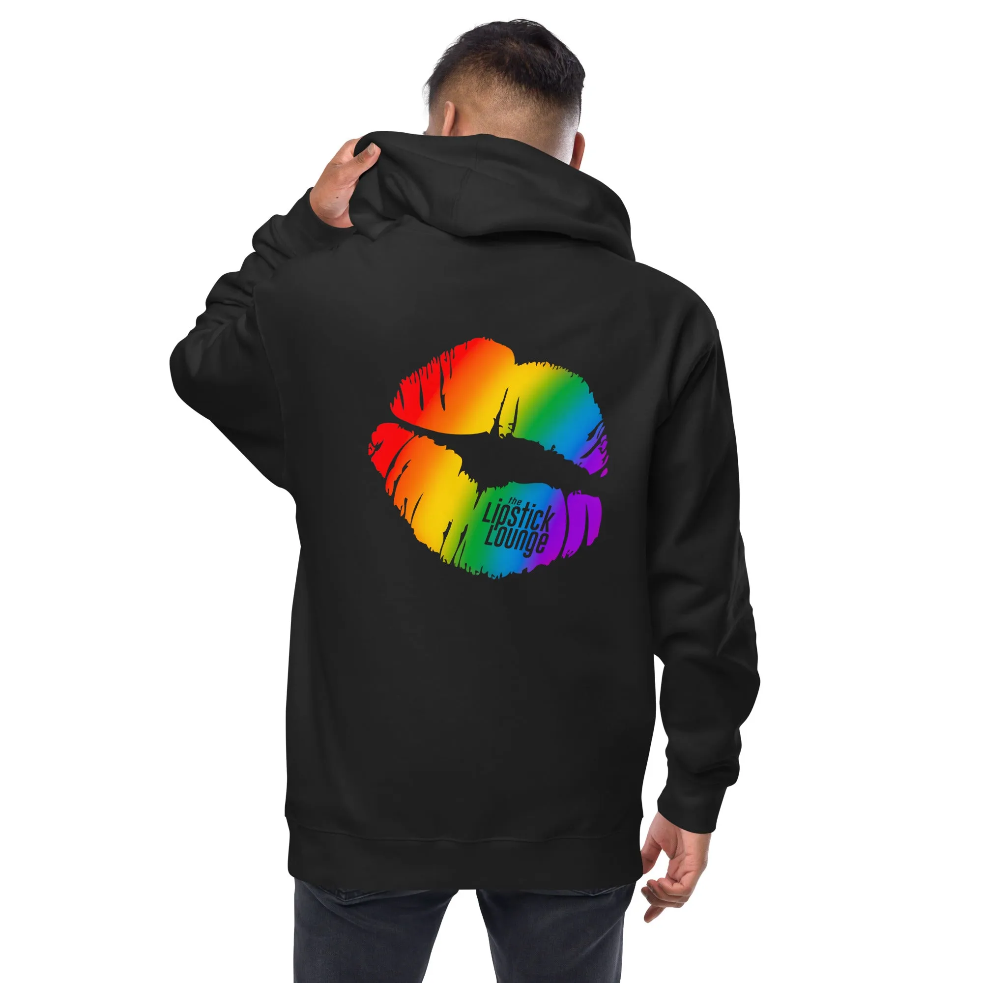 Lipstick Lounge Rainbow Logo Zip Up Hoodie