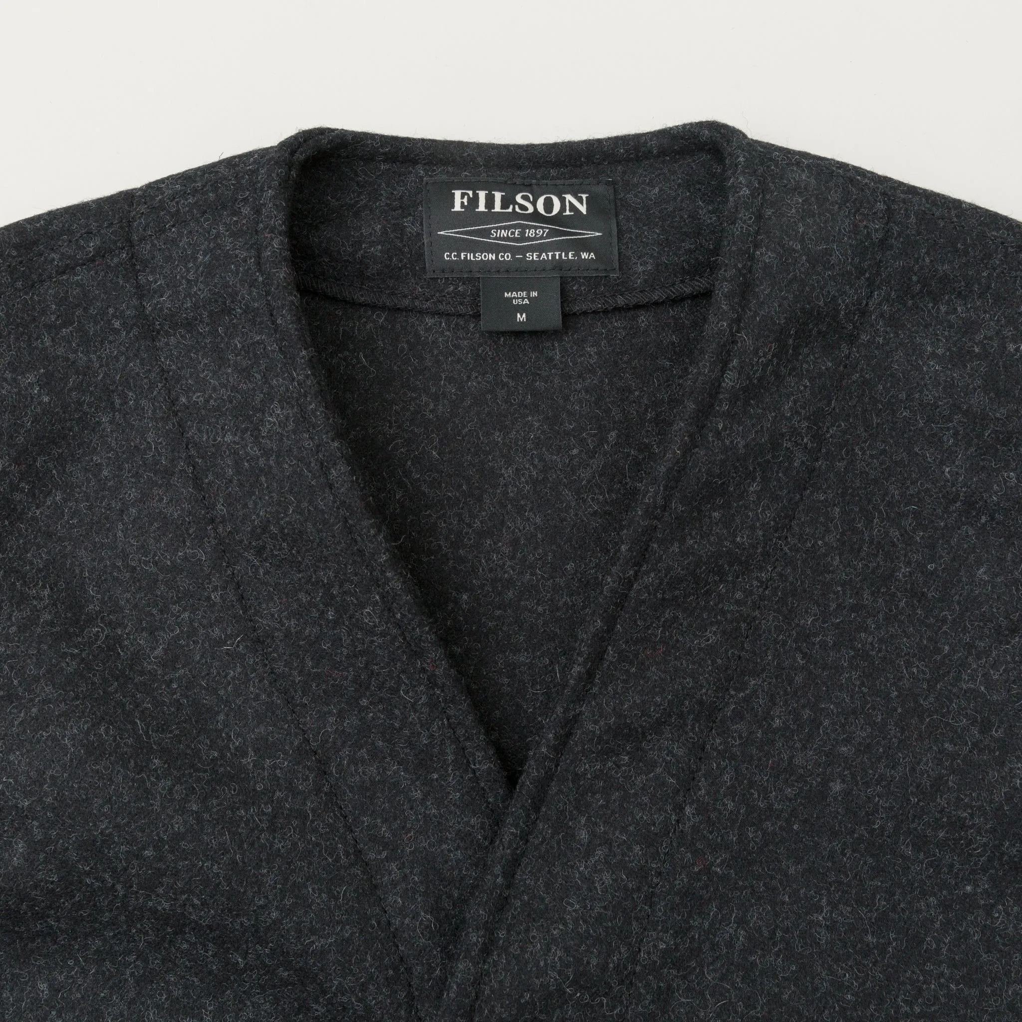 Mackinaw Wool Vest, Charcoal