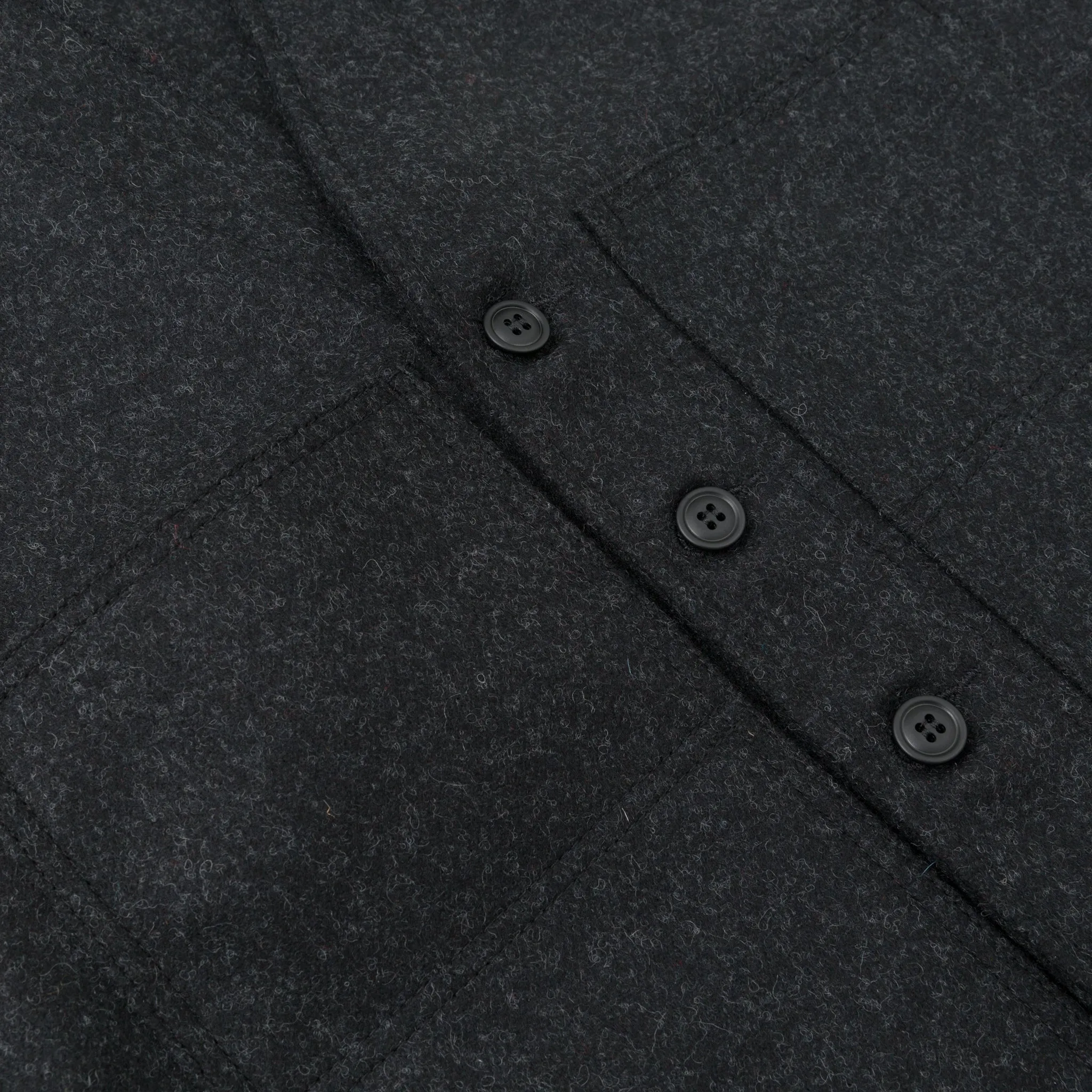 Mackinaw Wool Vest, Charcoal