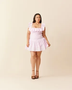 MONACO MINI DRESS SOFT PINK