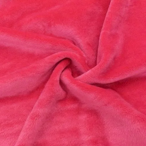 Party Pink Soft Stretch Velour Knit Fabric