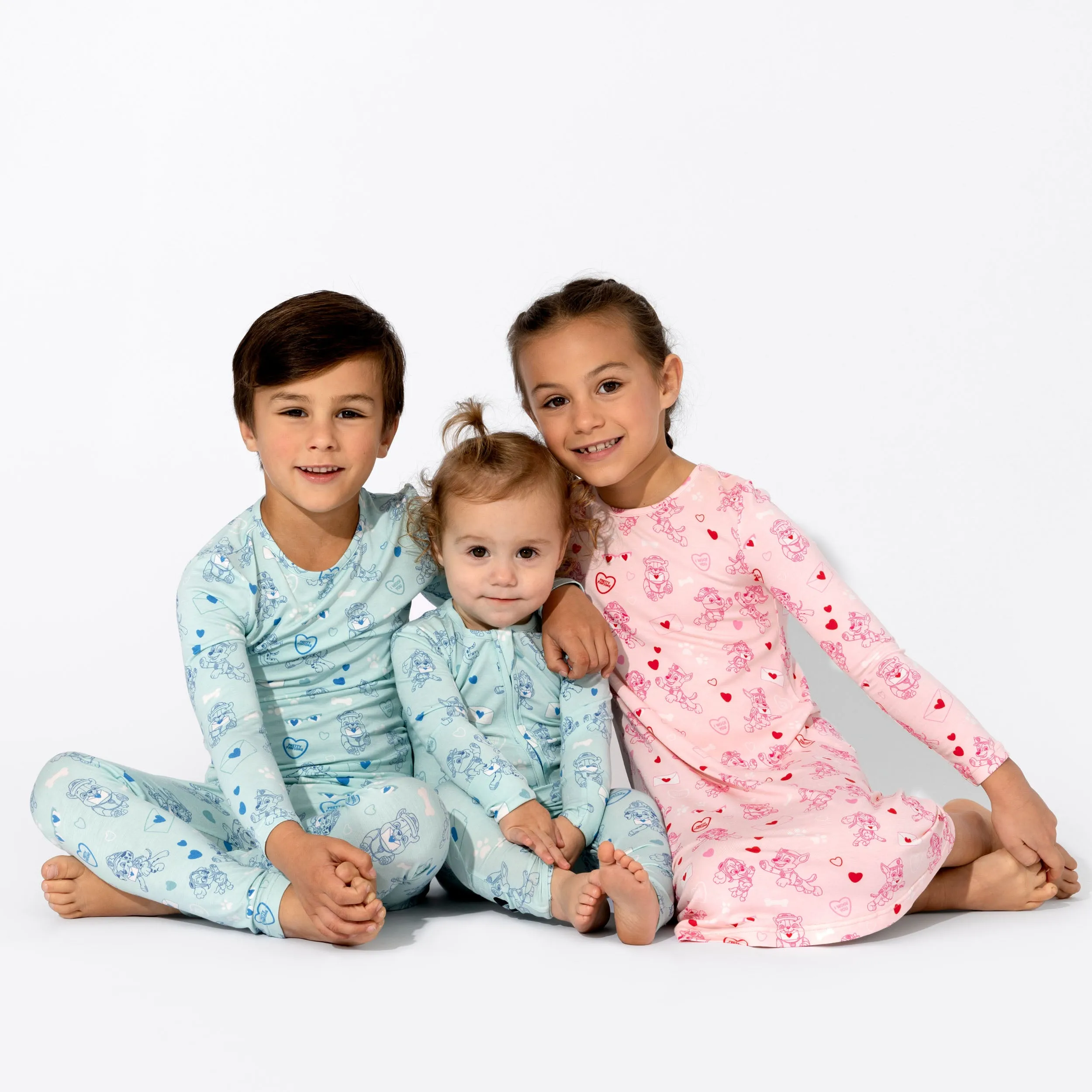 PAW Patrol: Valentine's Blue Bamboo Convertible Footie