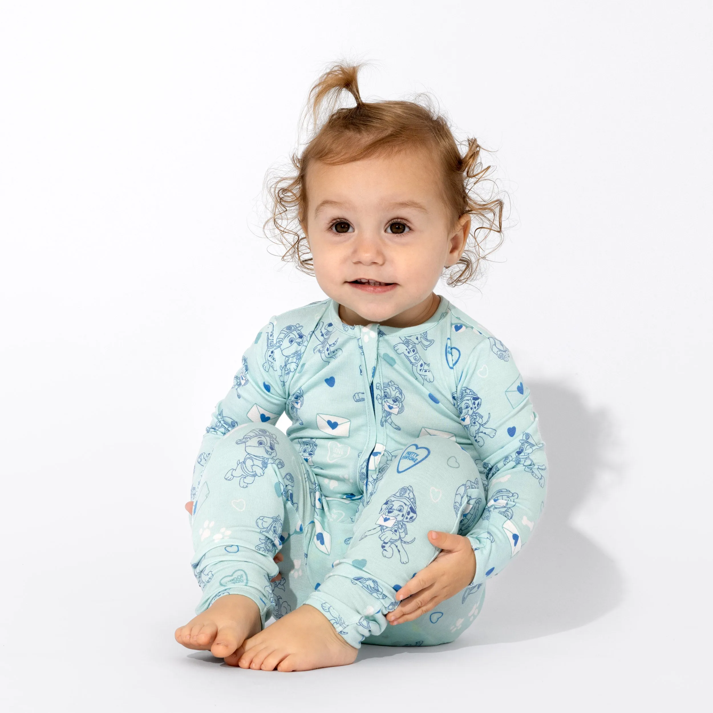 PAW Patrol: Valentine's Blue Bamboo Convertible Footie