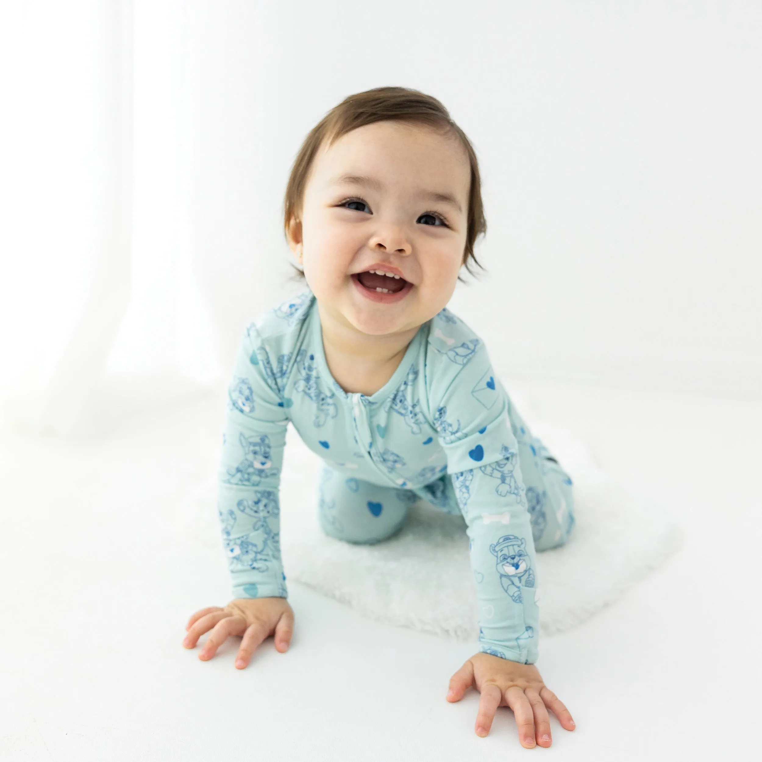 PAW Patrol: Valentine's Blue Bamboo Convertible Footie