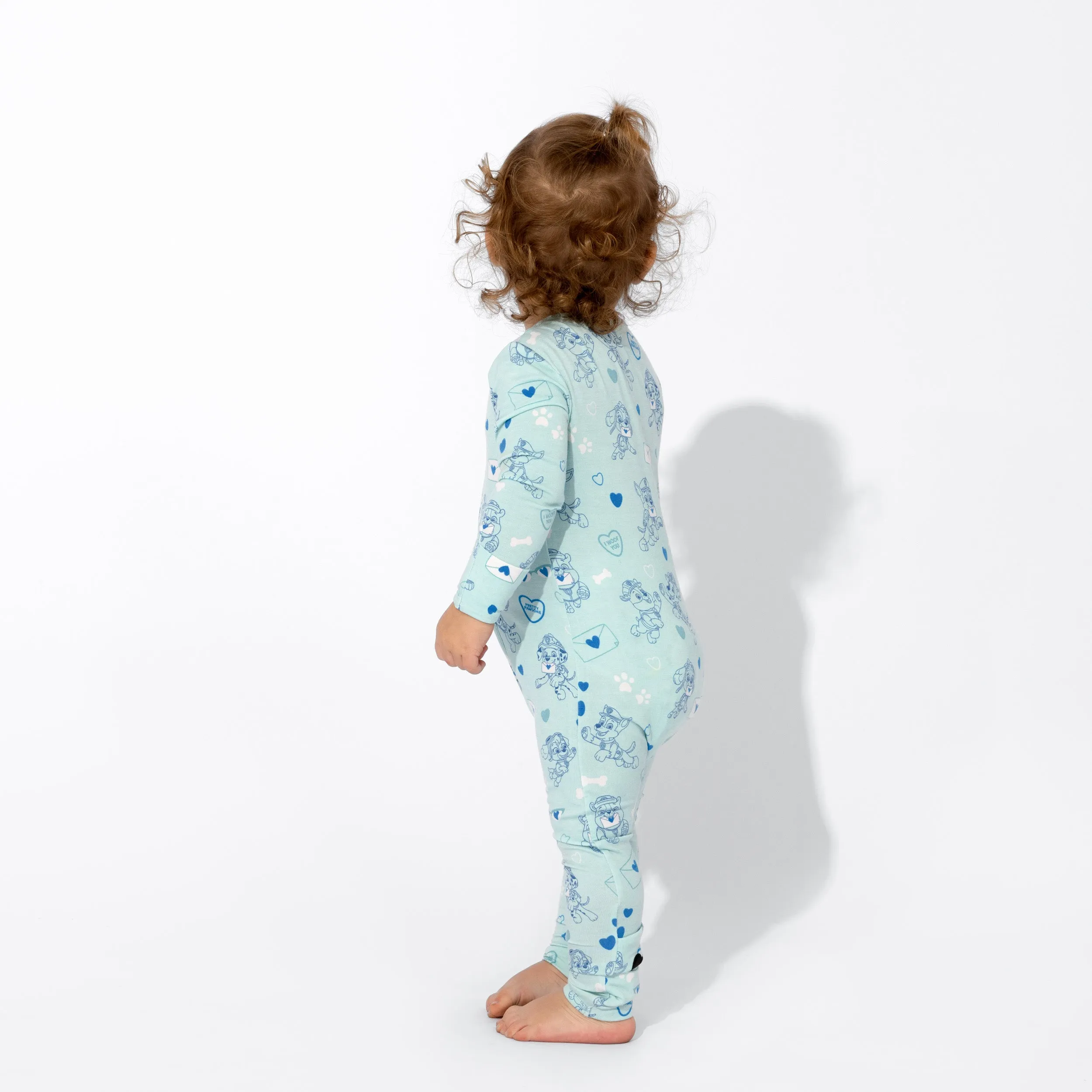 PAW Patrol: Valentine's Blue Bamboo Convertible Footie