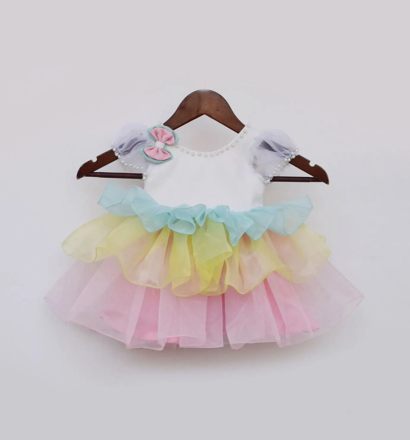 Pre Order: Organza Frills Frock