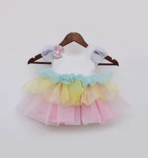 Pre Order: Organza Frills Frock