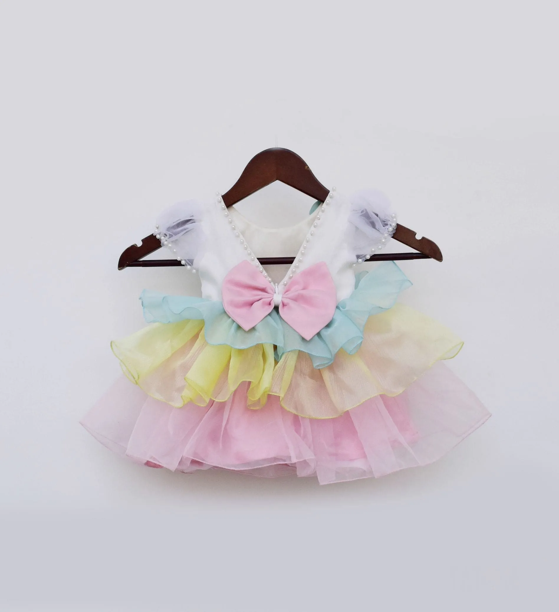 Pre Order: Organza Frills Frock