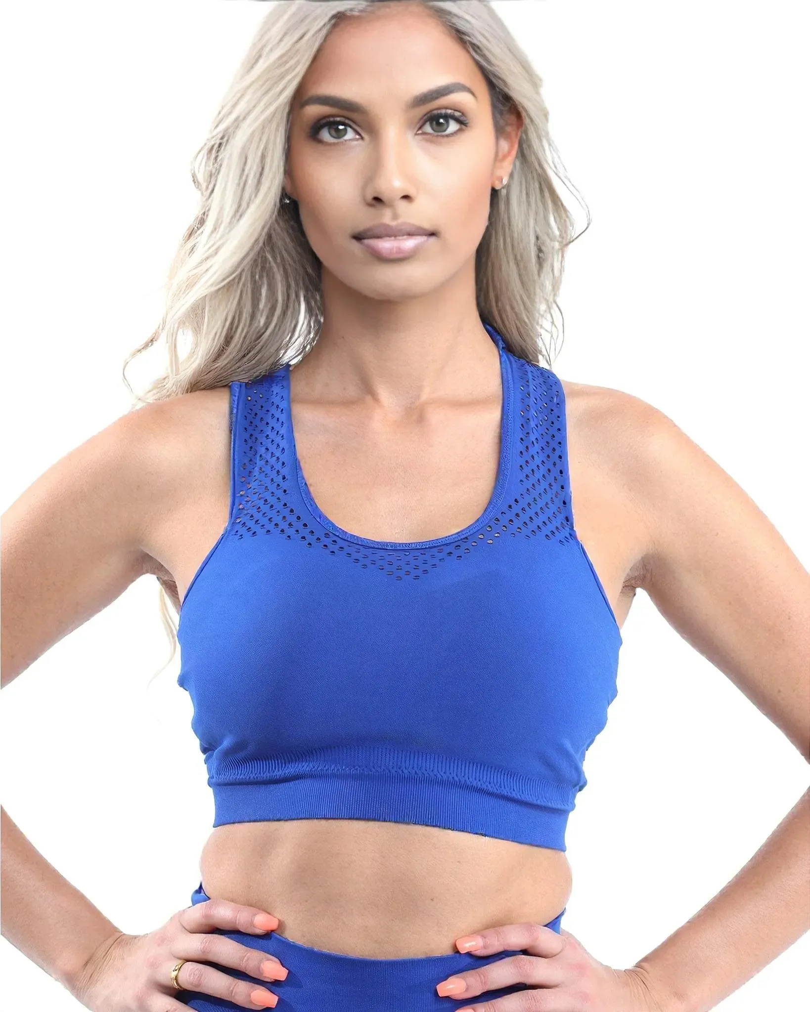SALE! 50% OFF! Milano Leggings & Sports Bra - Blue [MADE IN ITALY]
