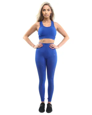 SALE! 50% OFF! Milano Leggings & Sports Bra - Blue [MADE IN ITALY]