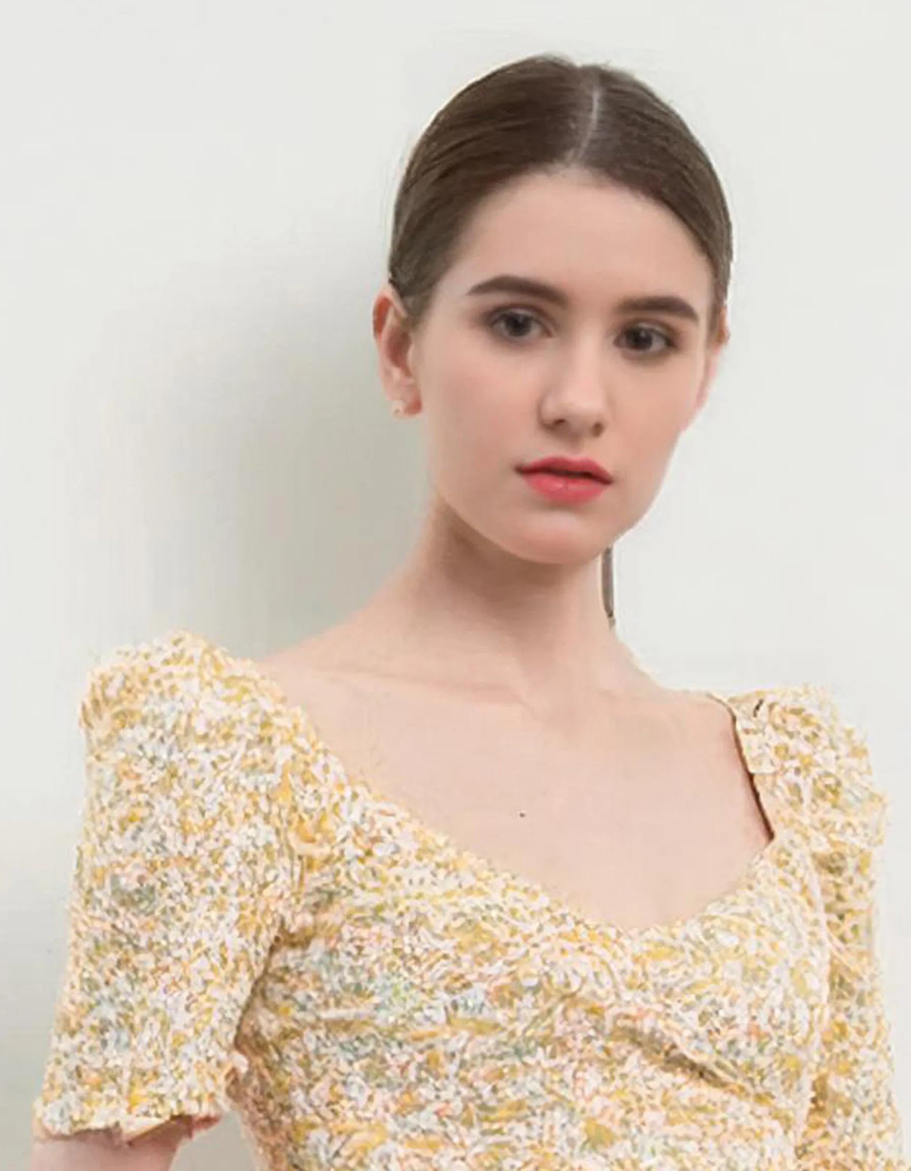 Soft Yellow Summer Midi Dress