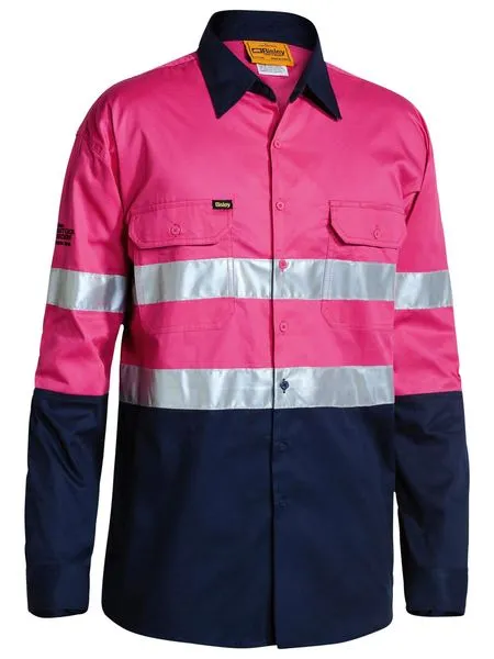Taped Two Tone Hi Vis Cool Lightweight Long Sleeve - BS6896